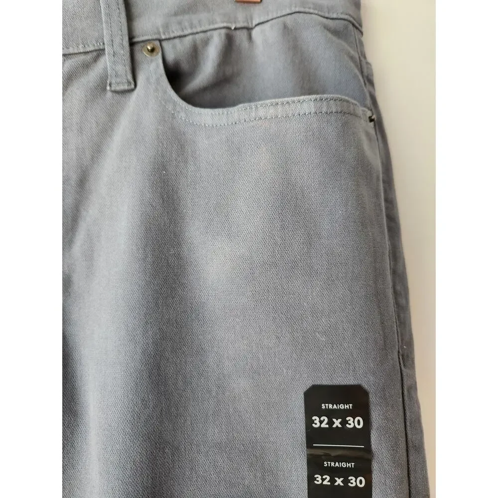 NWT J. Crew Straight-Fit Garment-Dyed Five-Pocket Opal Blue Jean 32/30 *Flaw